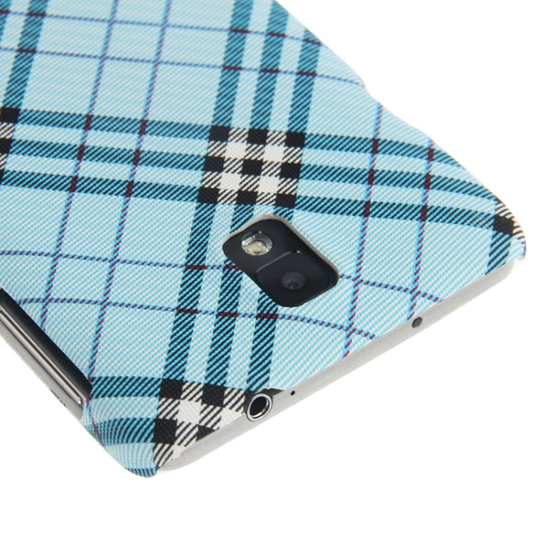 Plaid Pattern Skinning Plastic Case for Galaxy Note III / N9000