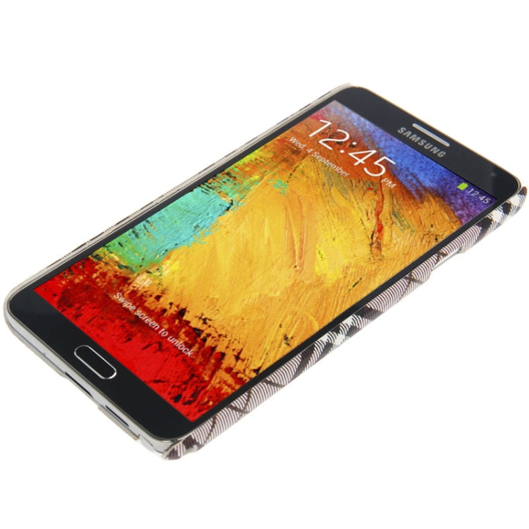Plaid Pattern Skinning Plastic Case for Galaxy Note III / N9000