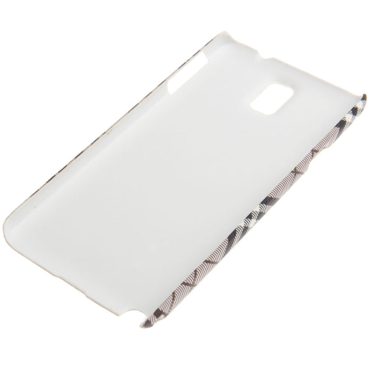 Plaid Pattern Skinning Plastic Case for Galaxy Note III / N9000