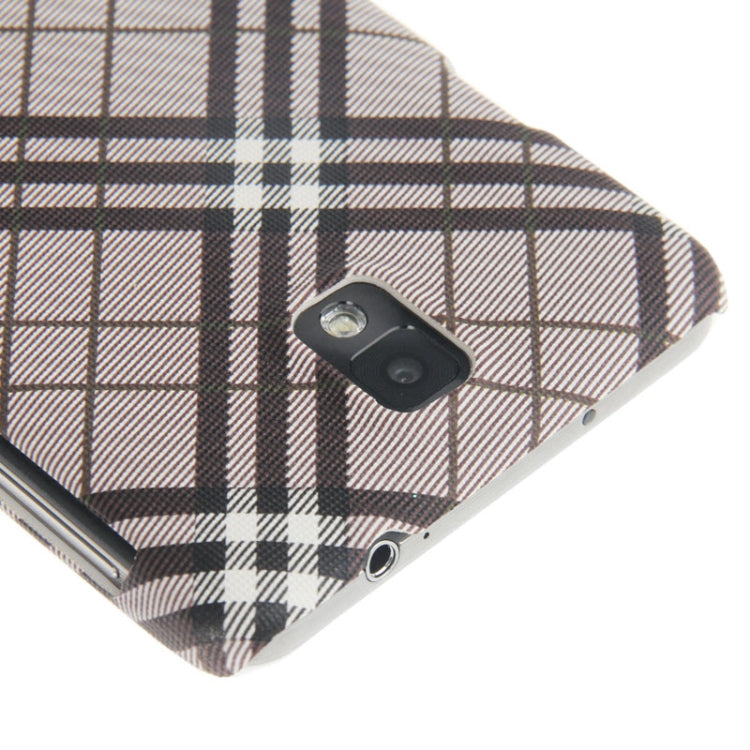 Plaid Pattern Skinning Plastic Case for Galaxy Note III / N9000