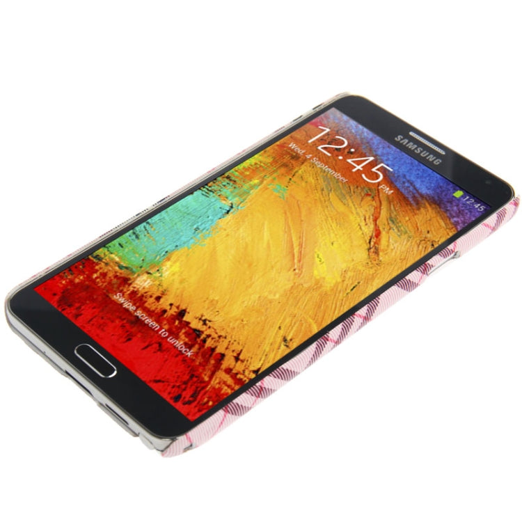 Plaid Pattern Skinning Plastic Case for Galaxy Note III / N9000