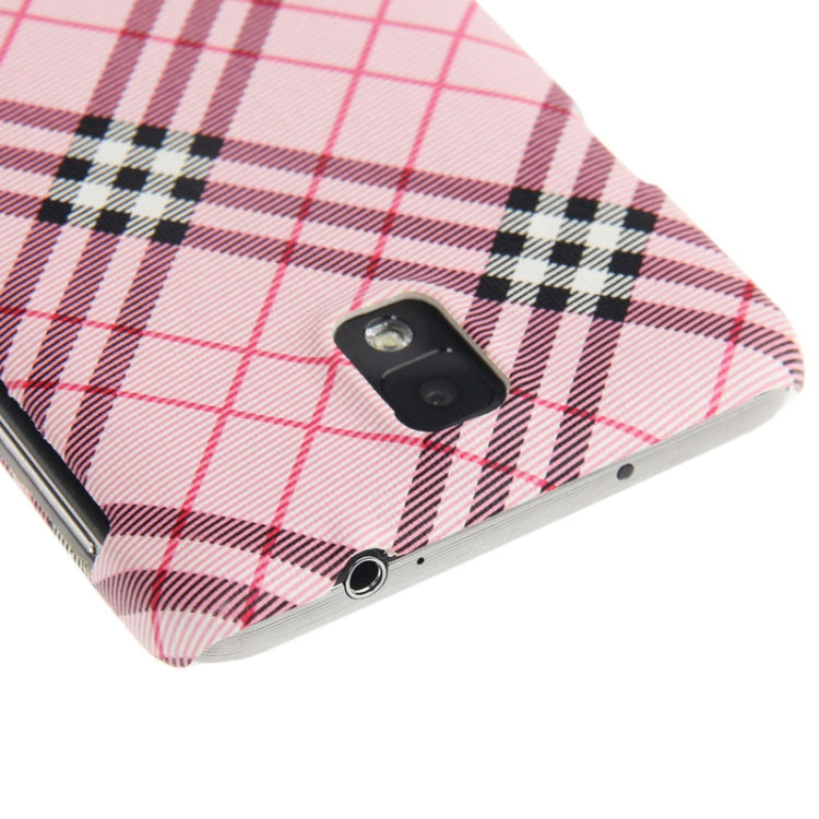 Plaid Pattern Skinning Plastic Case for Galaxy Note III / N9000