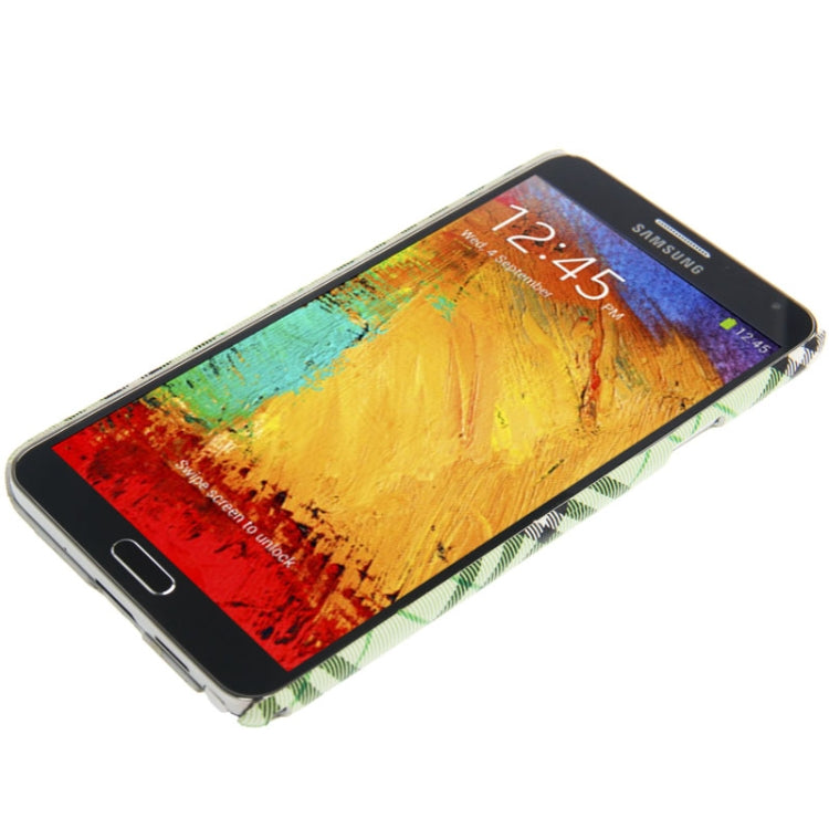 Plaid Pattern Skinning Plastic Case for Galaxy Note III / N9000