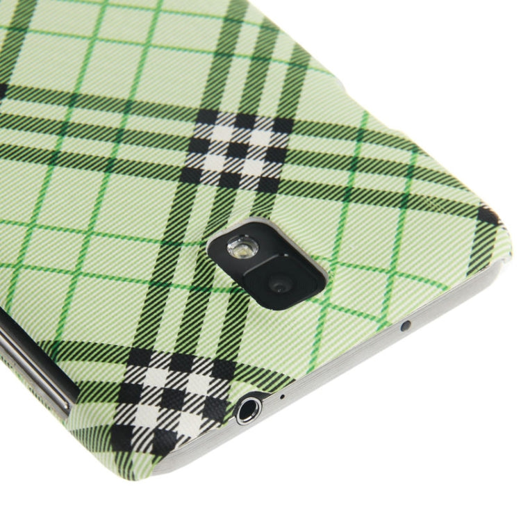 Plaid Pattern Skinning Plastic Case for Galaxy Note III / N9000
