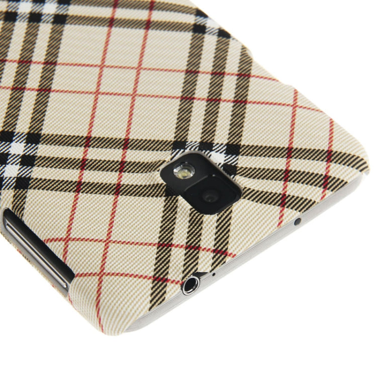 Plaid Pattern Skinning Plastic Case for Galaxy Note III / N9000