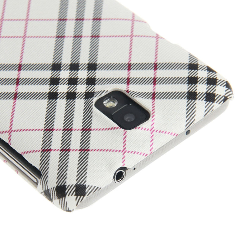 Plaid Pattern Skinning Plastic Case for Galaxy Note III / N9000