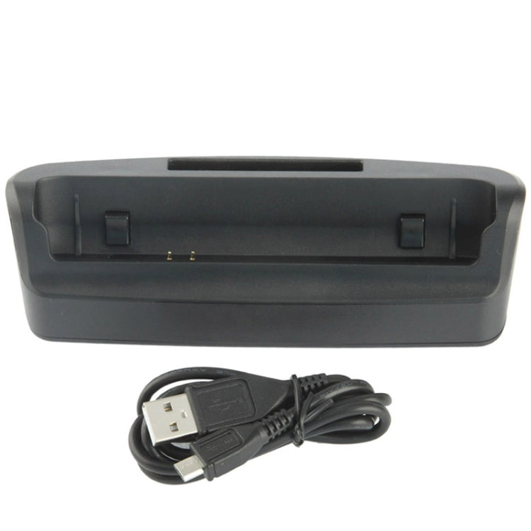 3 in 1 (Data Sync + Phone Charger + Extra Battery Charger) USB Charging Cradle for Sony Xperia ZR / M36h(Black)