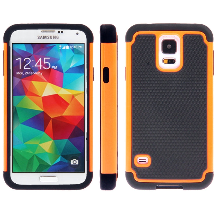 Honeycomb Texture Plastic + Silicone Combination Case for Galaxy S5 / G900