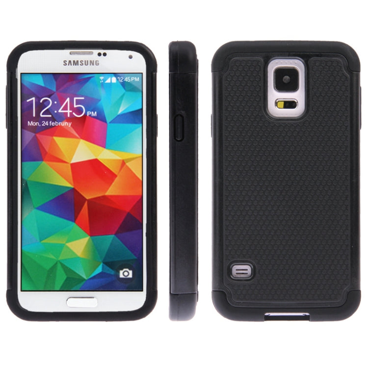 Honeycomb Texture Plastic + Silicone Combination Case for Galaxy S5 / G900