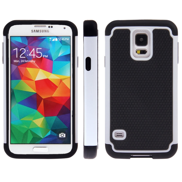 Honeycomb Texture Plastic + Silicone Combination Case for Galaxy S5 / G900