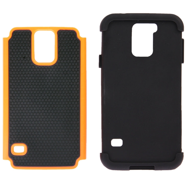 Honeycomb Texture Plastic + Silicone Combination Case for Galaxy S5 / G900