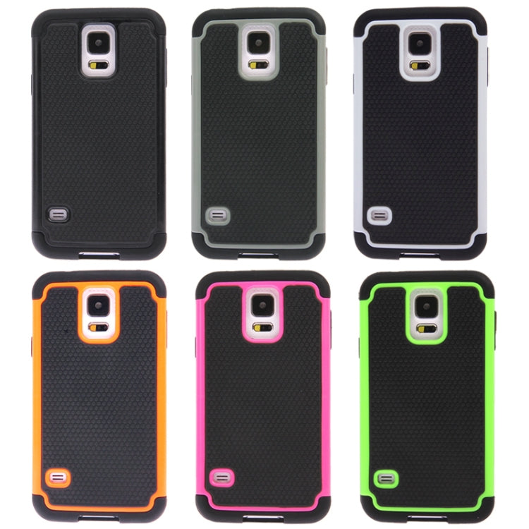 Honeycomb Texture Plastic + Silicone Combination Case for Galaxy S5 / G900