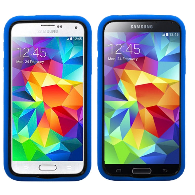 Plastic + Silicone Combination Case with Holder for Galaxy S5 / G900