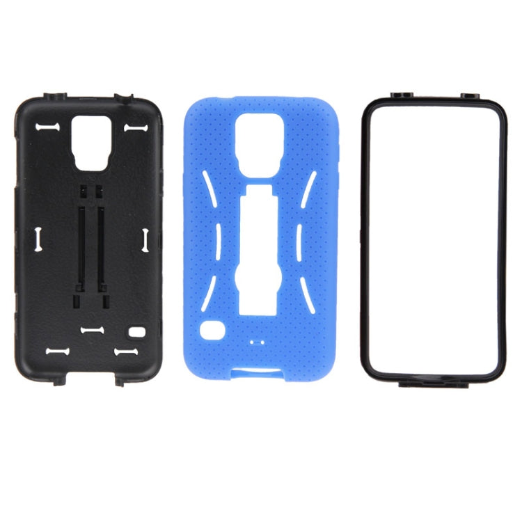 Plastic + Silicone Combination Case with Holder for Galaxy S5 / G900