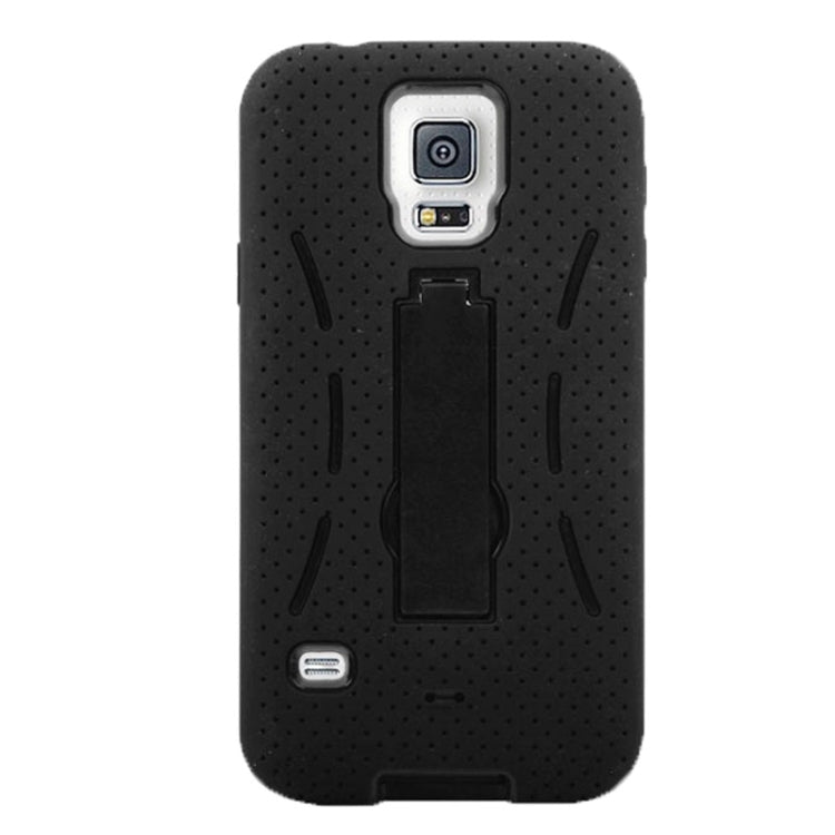 Plastic + Silicone Combination Case with Holder for Galaxy S5 / G900