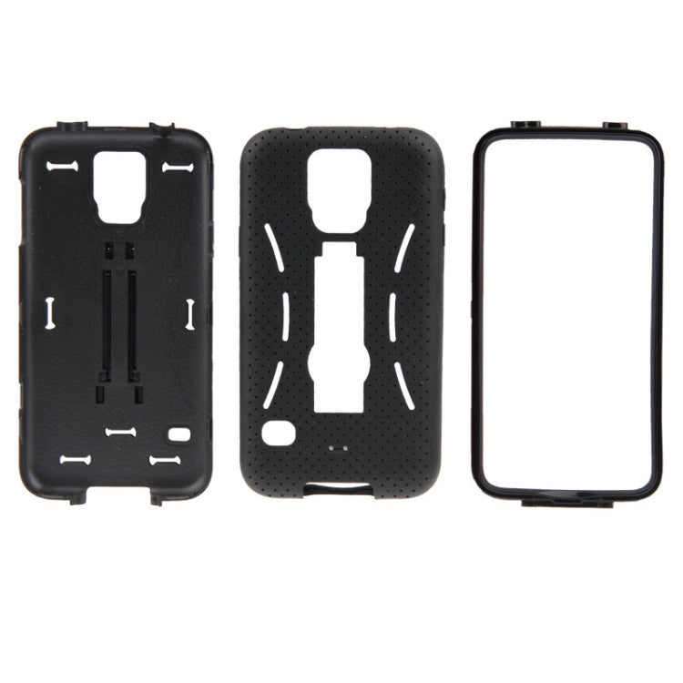 Plastic + Silicone Combination Case with Holder for Galaxy S5 / G900