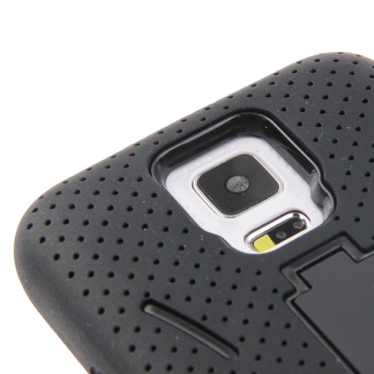 Plastic + Silicone Combination Case with Holder for Galaxy S5 / G900