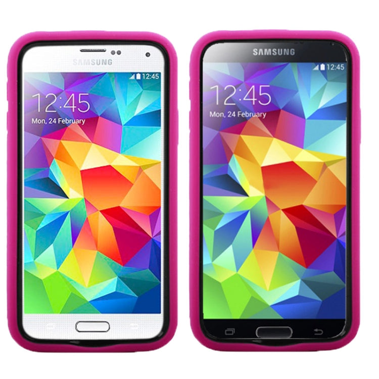 Plastic + Silicone Combination Case with Holder for Galaxy S5 / G900