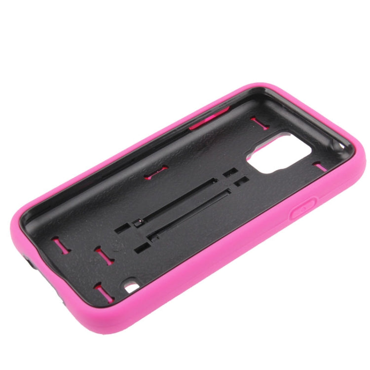 Plastic + Silicone Combination Case with Holder for Galaxy S5 / G900