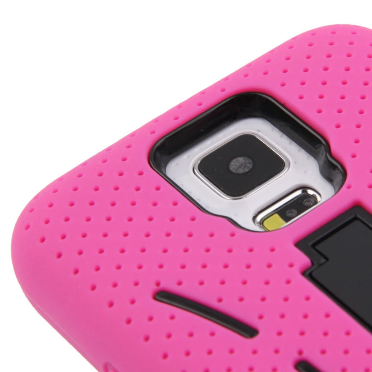 Plastic + Silicone Combination Case with Holder for Galaxy S5 / G900
