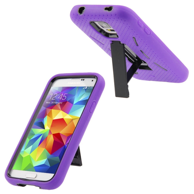 Plastic + Silicone Combination Case with Holder for Galaxy S5 / G900