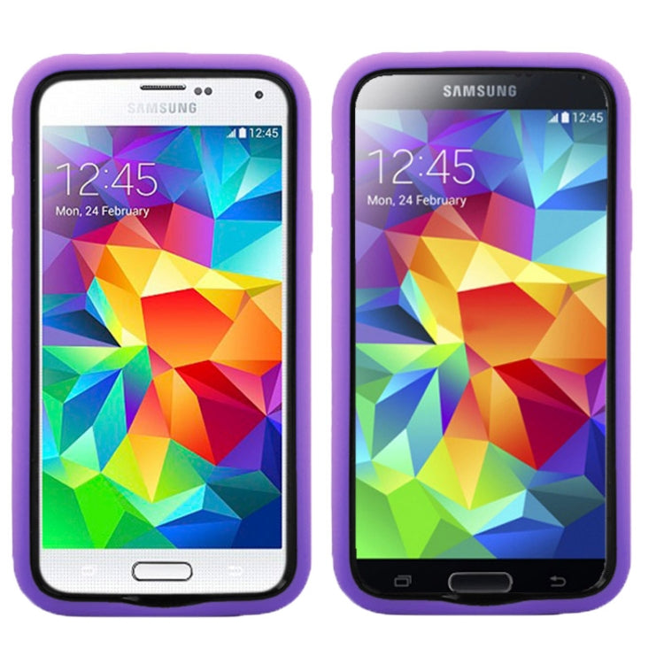 Plastic + Silicone Combination Case with Holder for Galaxy S5 / G900