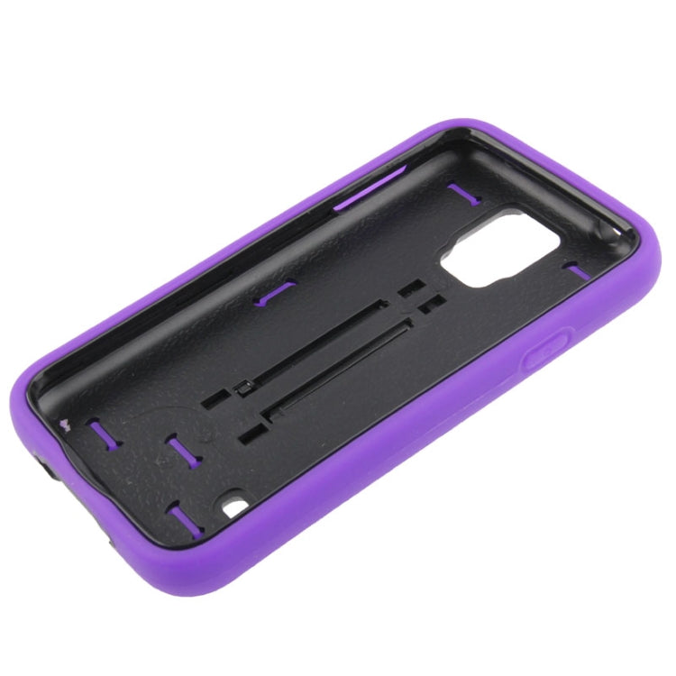 Plastic + Silicone Combination Case with Holder for Galaxy S5 / G900