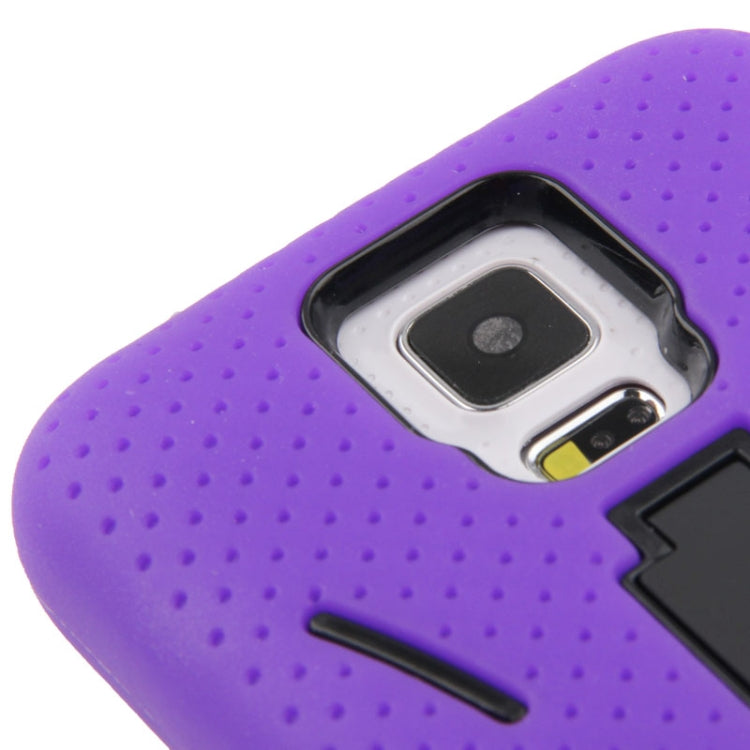 Plastic + Silicone Combination Case with Holder for Galaxy S5 / G900