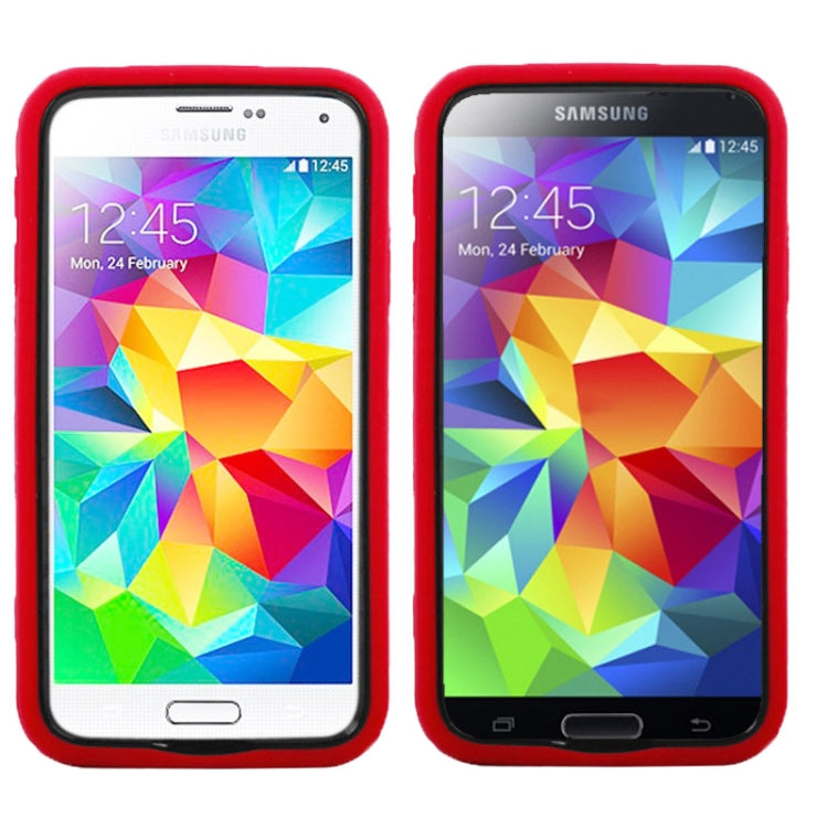 Plastic + Silicone Combination Case with Holder for Galaxy S5 / G900