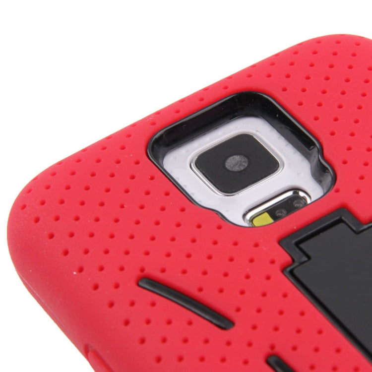 Plastic + Silicone Combination Case with Holder for Galaxy S5 / G900