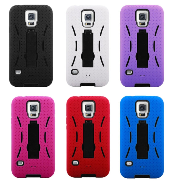 Plastic + Silicone Combination Case with Holder for Galaxy S5 / G900