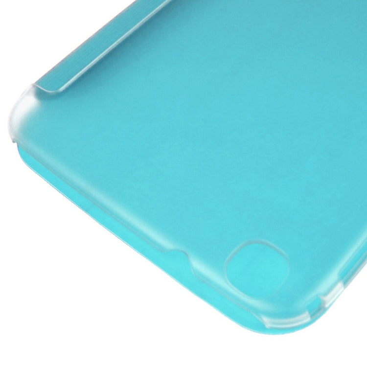 3-folding Toothpick Texture Flip PU Leather Cover Plastic Case for Galaxy Tab 3 (8.0) / T3100 / T3110