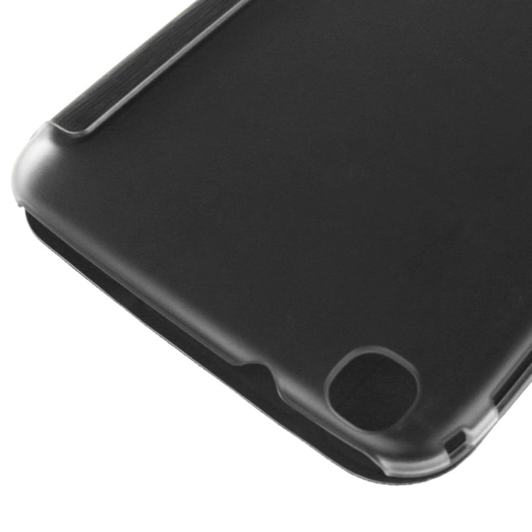 3-folding Toothpick Texture Flip PU Leather Cover Plastic Case for Galaxy Tab 3 (8.0) / T3100 / T3110