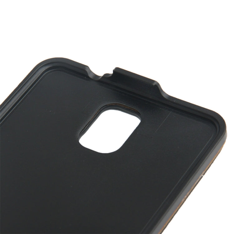 Vertical Flip Leather Case for Galaxy Note III / N9000(Black)