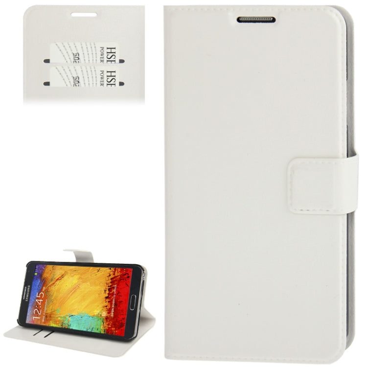 Fine Sheepskin Texture Leather Case with Credit Card Slot & Holder for Galaxy Note III / N9000