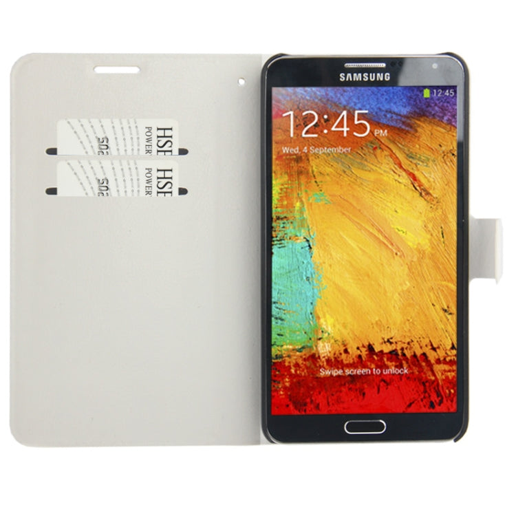 Fine Sheepskin Texture Leather Case with Credit Card Slot & Holder for Galaxy Note III / N9000
