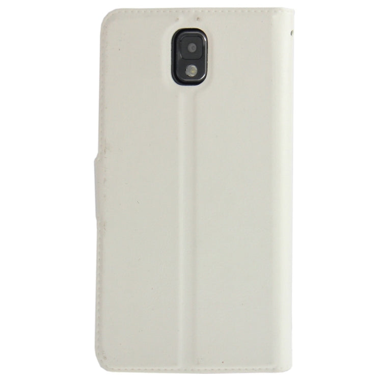 Fine Sheepskin Texture Leather Case with Credit Card Slot & Holder for Galaxy Note III / N9000