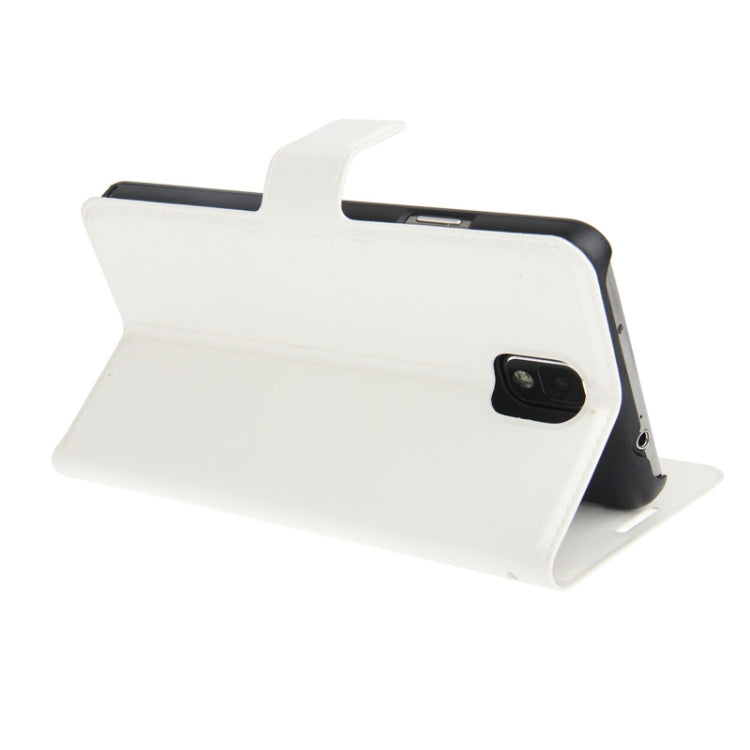 Fine Sheepskin Texture Leather Case with Credit Card Slot & Holder for Galaxy Note III / N9000