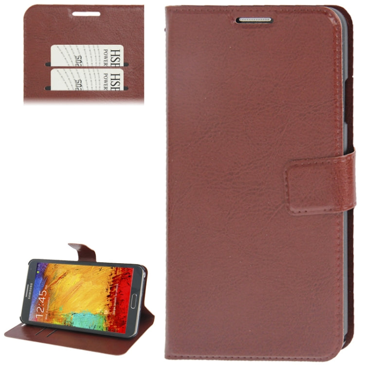 Fine Sheepskin Texture Leather Case with Credit Card Slot & Holder for Galaxy Note III / N9000