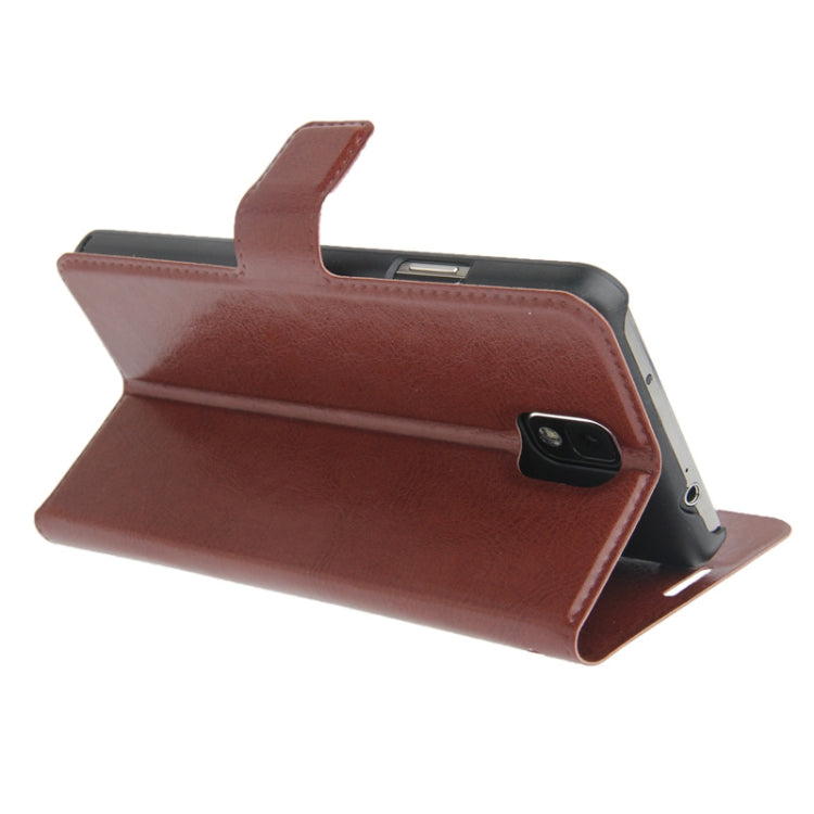 Fine Sheepskin Texture Leather Case with Credit Card Slot & Holder for Galaxy Note III / N9000