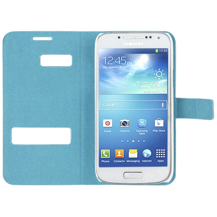 Toothpick Texture Horizontal Flip Leather Case with Call Display ID & Holder for Galaxy S IV mini / i9190