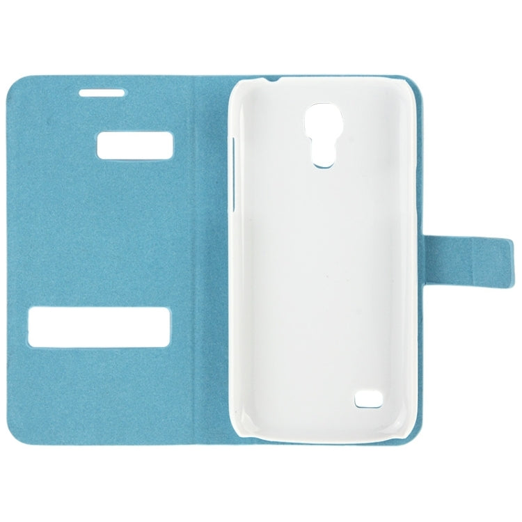 Toothpick Texture Horizontal Flip Leather Case with Call Display ID & Holder for Galaxy S IV mini / i9190