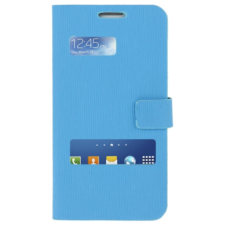 Toothpick Texture Horizontal Flip Leather Case with Call Display ID & Holder for Galaxy S IV mini / i9190