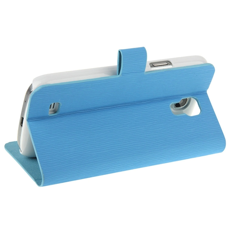 Toothpick Texture Horizontal Flip Leather Case with Call Display ID & Holder for Galaxy S IV mini / i9190