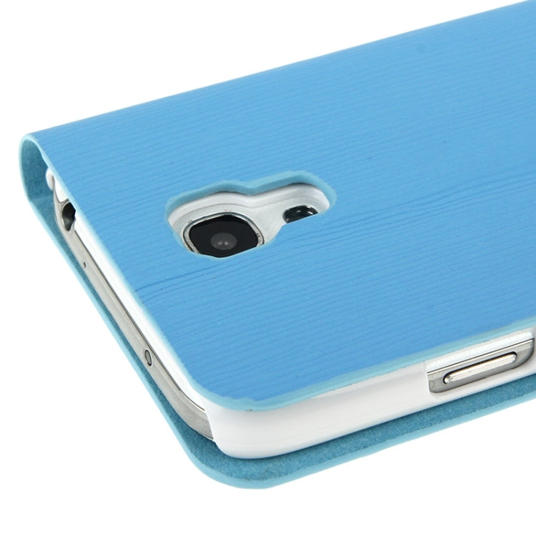 Toothpick Texture Horizontal Flip Leather Case with Call Display ID & Holder for Galaxy S IV mini / i9190