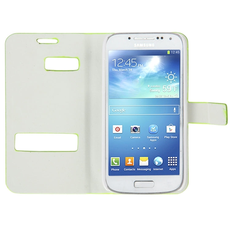 Toothpick Texture Horizontal Flip Leather Case with Call Display ID & Holder for Galaxy S IV mini / i9190