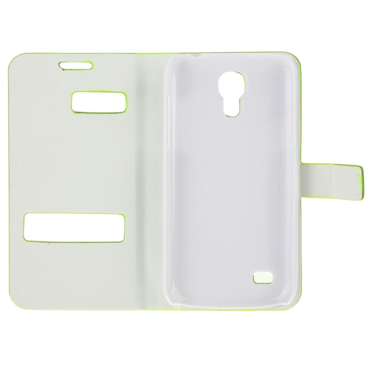 Toothpick Texture Horizontal Flip Leather Case with Call Display ID & Holder for Galaxy S IV mini / i9190