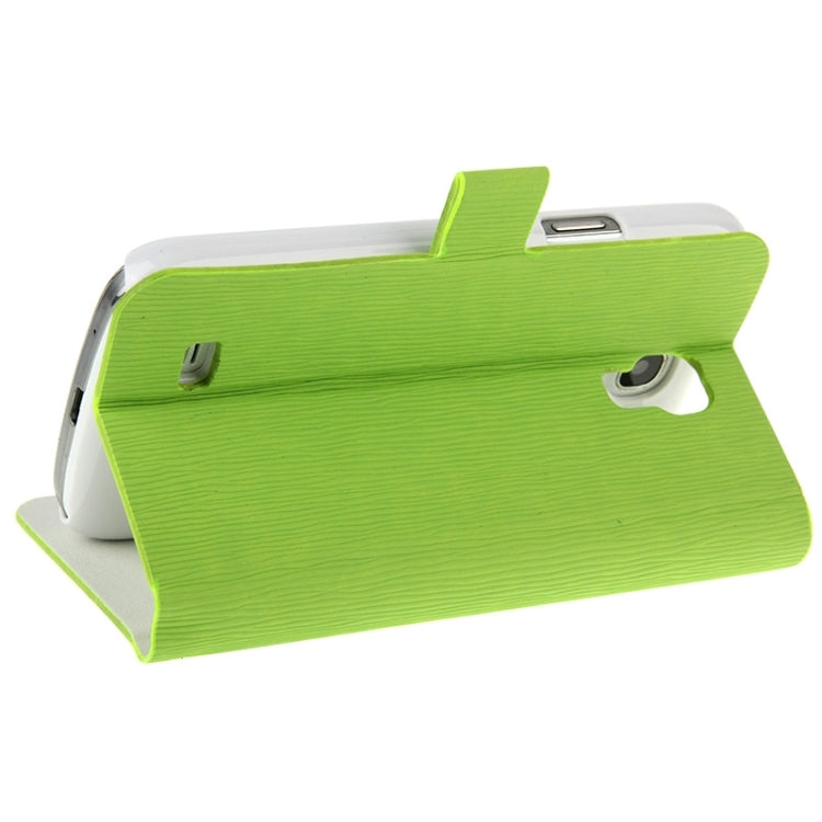 Toothpick Texture Horizontal Flip Leather Case with Call Display ID & Holder for Galaxy S IV mini / i9190
