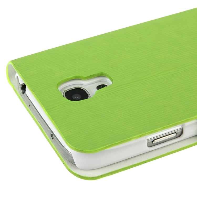 Toothpick Texture Horizontal Flip Leather Case with Call Display ID & Holder for Galaxy S IV mini / i9190