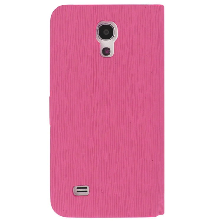 Toothpick Texture Horizontal Flip Leather Case with Call Display ID & Holder for Galaxy S IV mini / i9190